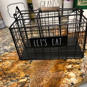 silverware holder used once black